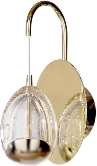Elmark Lamp Wall Gold 15.5x26.5cm