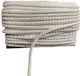 Decorative Twisted Nylon Satin Cord 10mm White