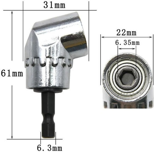 Mini Angle Chuck Hex Bits 1/4'' OEM 626452 626452