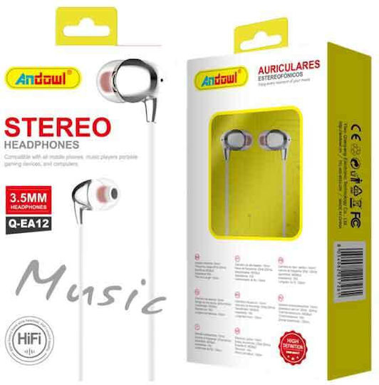 Andowl Qea12 In-ear Handsfree Headphones with Connector 3.5mm