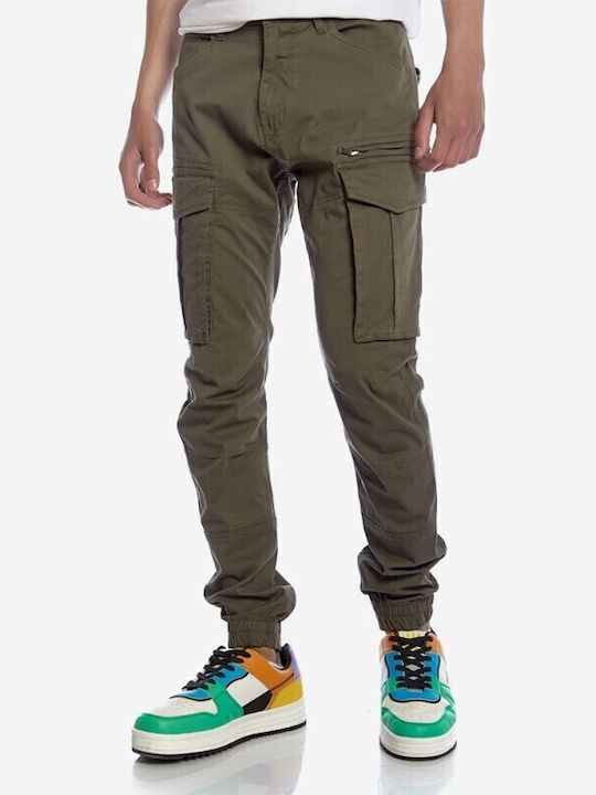 Camaro 22001 Trousers Cargo Elastic Olive
