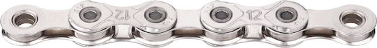 Kmc Αλυσιδα Ποδηλατου X12 Silver Waxed 126 Links Bx12np126w