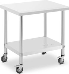 Royal Catering Masă din oțel inoxidabil L60xl80xH85cm Royal Catering Masă din oțel inoxidabil L60xl80xH85cm