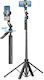 Devia ES086 C17 AI Face Tracking Selfie Stick Trepied Pentru Telefon Mobil Bluetooth Negru