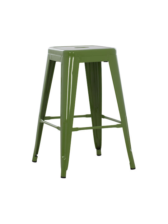 Scaun Metalic Bar De Exterior Verde Măsliniu De...