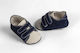 Ever Kid Christening Leather Sneakers Soft Sole Blue