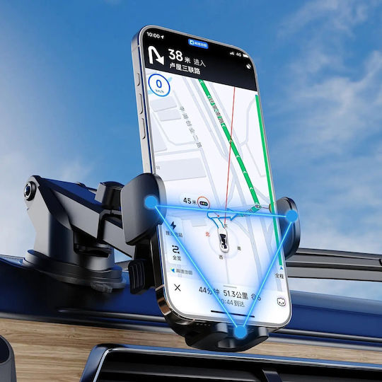 Dudao Car Mobile Mount 4.7" - 7.2" with Adjustable Hooks Black