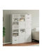 Odda Hängeschrank fürs Wohnzimmer aus Massivholz Weiß 40x24x79 cm