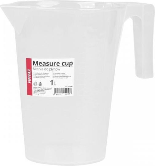 AMiO Double Position Fuel Container Plastic with Extension Tube 1lt Transparent