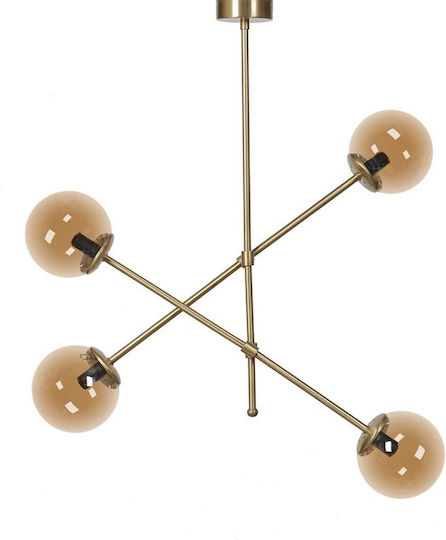 Fylliana Pendant Light Bronze for 4 Bulbs E27 80x85cm