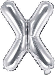 Luftballon Folie Buchstabe Silber 35cm