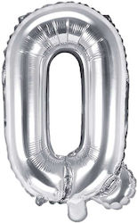 Luftballon Folie Buchstabe Q Silber 35cm