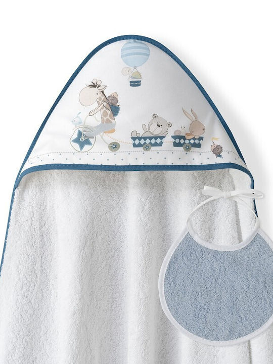 Interbaby Βρεφική Κάπα-Μπουρνούζι με Κουκούλα W...