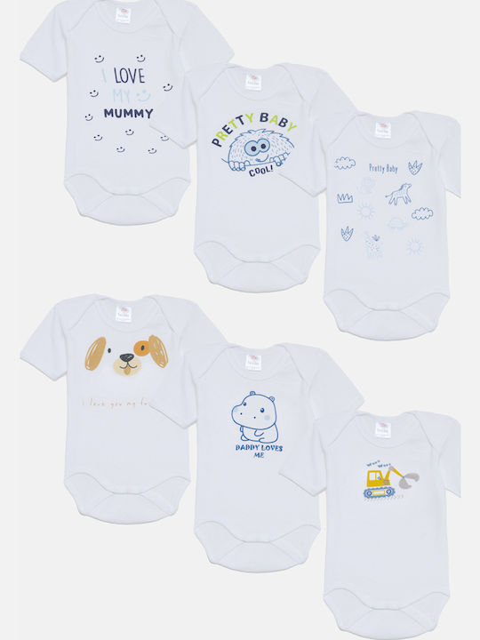 Pretty Baby Kurzärmelig White 6Stück