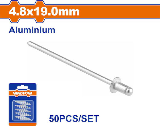 Wadfow Πριτσίνια Αλουμινίου M4.8x19mm 50τμχ