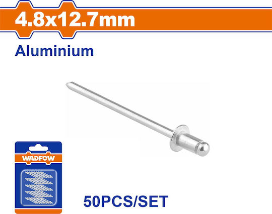 Wadfow Πριτσίνια Aluminium M4.8x12.7mm 50Stück
