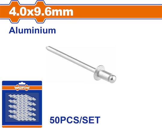 Wadfow Πριτσίνια Aluminium M4x9.6mm 50Stück