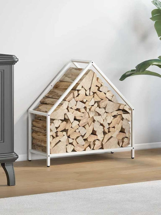 vidaXL Inox Ράφι Αποθήκευσης Ξύλων 60x25x60cm Λ...