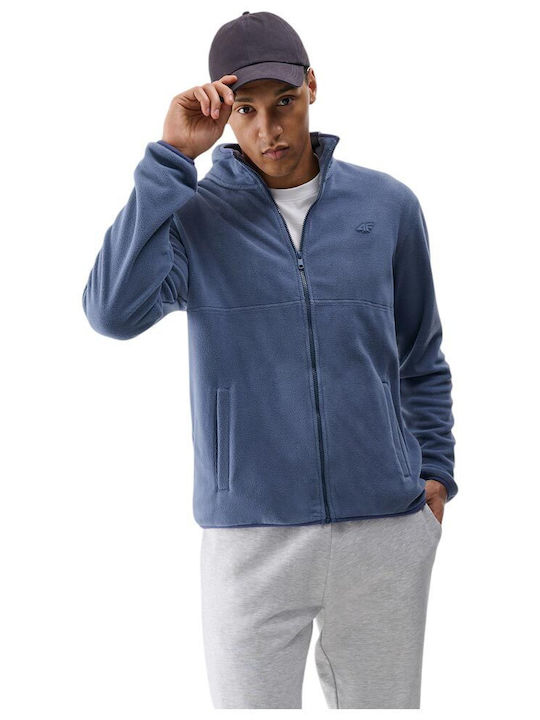 4F Herren Fleecejacke Blau