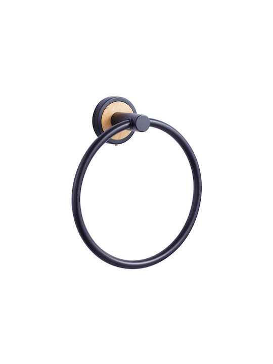 Klikareto Ring Badezimmer Einzeln Schrauben ​16x6.1cm Schwarz