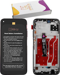 Hyper Fix Bildschirm mit Rahmen für Huawei P40 Lite (Schwarz)