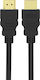 Powertech Cable HDMI male - HDMI male 10m Black
