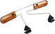 Wardrobe Hanger for Pants Wooden Orange 1pcs