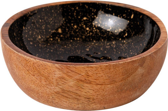 Prestige Serving Bowl Round Wooden Black with Diameter 10cm