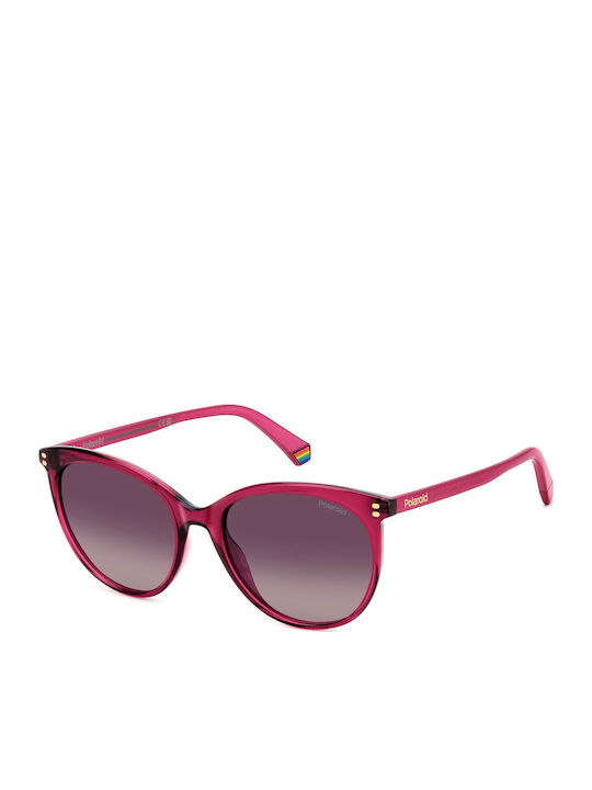 Polaroid Women's Sunglasses with Pink Plastic F...