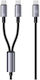 Usams Regular USB to Type-C Cable Μαύρο 1.2m (US-SJ740)