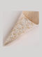 Fabric Rice Cone 7x21cm Beige Cone 12pcs 0215.16142