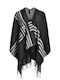 Women's Wool Scarf Black