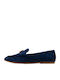 Averi Δερμάτινα Γυναικεία Loafers σε Μπλε Χρώμα