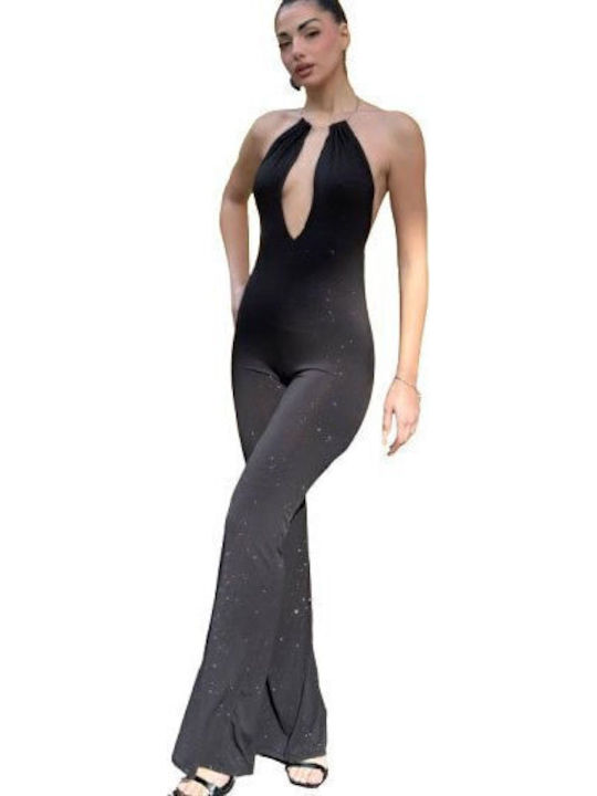 Damen Einteiler Anzug Glitter