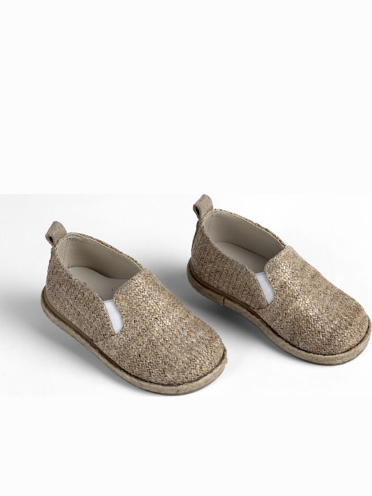 Ever Kid Espadrile boteza din piele Bej