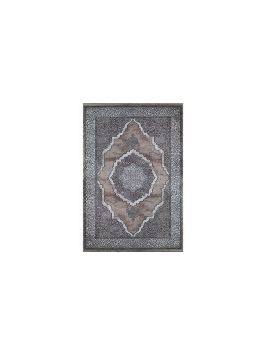Bioafrol Brilliant Teppich Rechteckig Synthetisch,Polyester/Cotton/Leather Gray