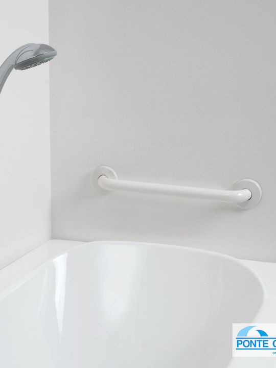 Ponte Giulio 38 Paint Bathroom Grab Bar for Persons with Disabilities White