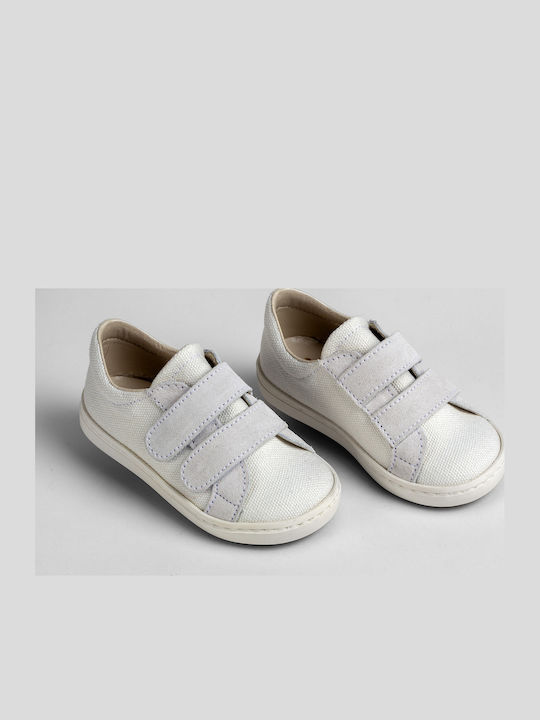 Ever Kid Βαπτιστικά Δερμάτινα Sneakers Λευκά
