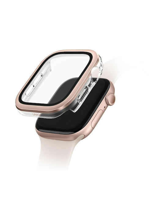 Uniq Etui Apple Watch Series 10 46mm Γυαλί Σκληρυμένο Ροζ-χρυσό Uniq Etui Apple Watch Series 10 46mm Γυαλί Σκληρυμένο Ροζ-χρυσό