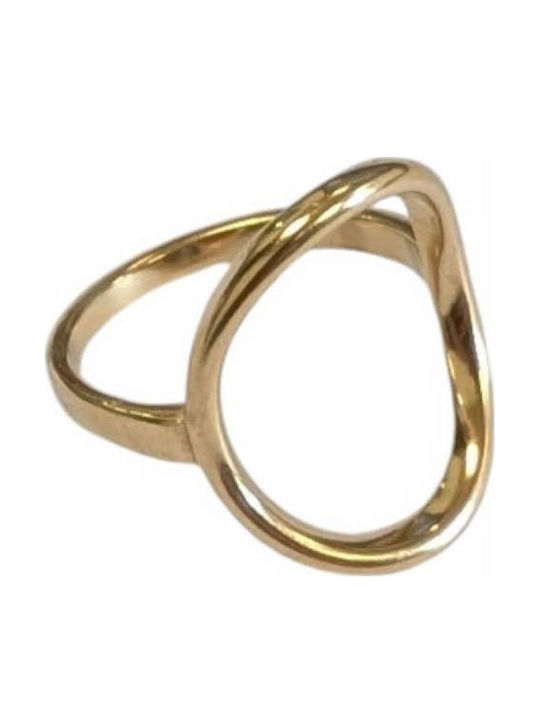 Tatu Moyo Ring made of Steel Gold Plated
