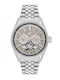 Beverly Hills Polo Club Men's Watch 43mm Battery with Silver Metal Bracelet