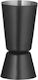Διπλή Μεζούρα Ποτών με Χωρητικότητα 25/35ml Black 8711369596630