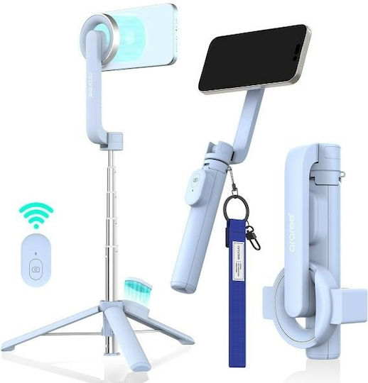 Selfie Stick Araree Araree Selfie Stick Bluetooth Magfie Pod Blue Magsafe Tripod Ar60-01727c
