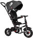Q Play Rito Air Rubber Convertible with Parental Handle 3 in 1 for 12 Months Black