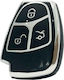 TPU Case Mercedes Black-Nickel 3 Buttons