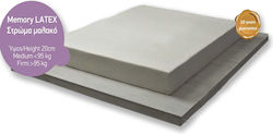 Saltea din latex cu memorie 160x24x200 cm