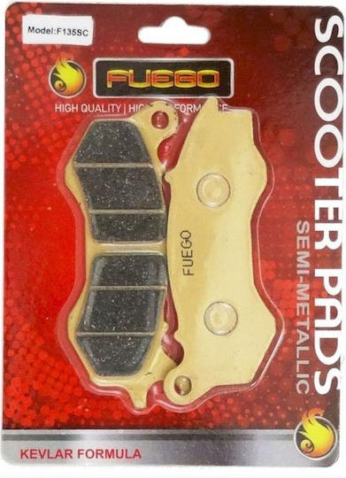 Fuego Racing Motorcycle Brake Pads for Triumph Daytona