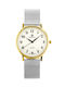 Perfect Women's Watch 50mm Battery with Stainless Steel Bracelet B7394 zp898b + Box