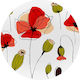 Koupakoupa Red Poppy Flowers Papaver Mouse Pad (200mm) Κόκκινο KP_13960_mousepad-round