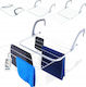 Vilde Metallic Folding Hanging Clothes Drying Rack with Hanging Length 4.6m